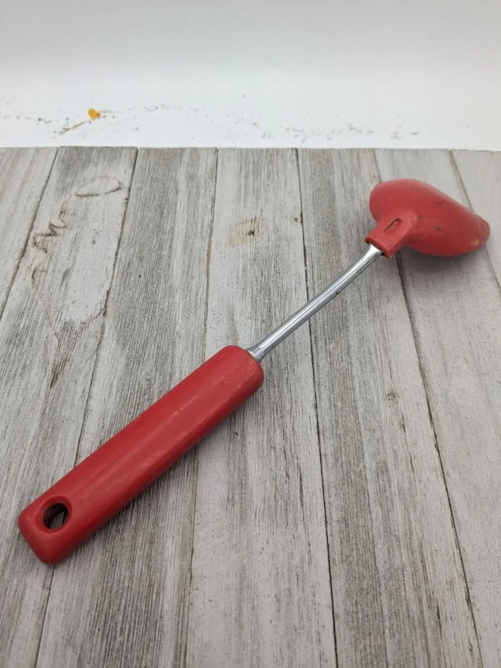 Vintage Ekco Solid Serving Spoon Red Handle Nylon 11 1/4